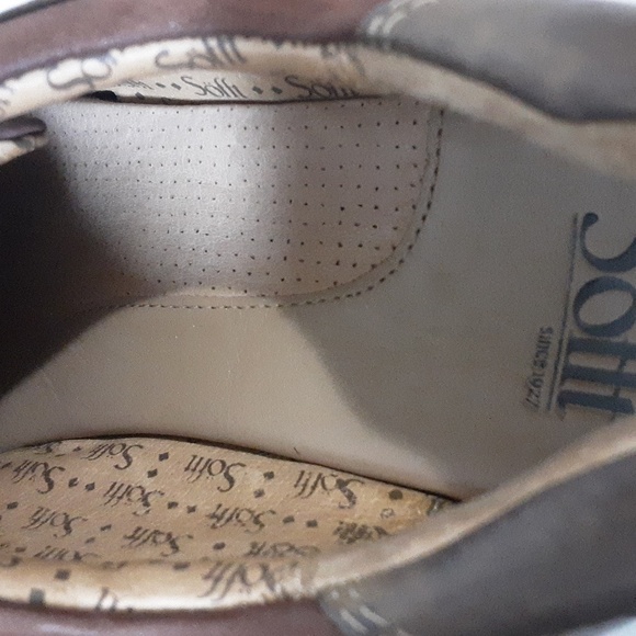 Soft leather Mary Jane shoes moccassin brown women 9M - Picture 7 of 11